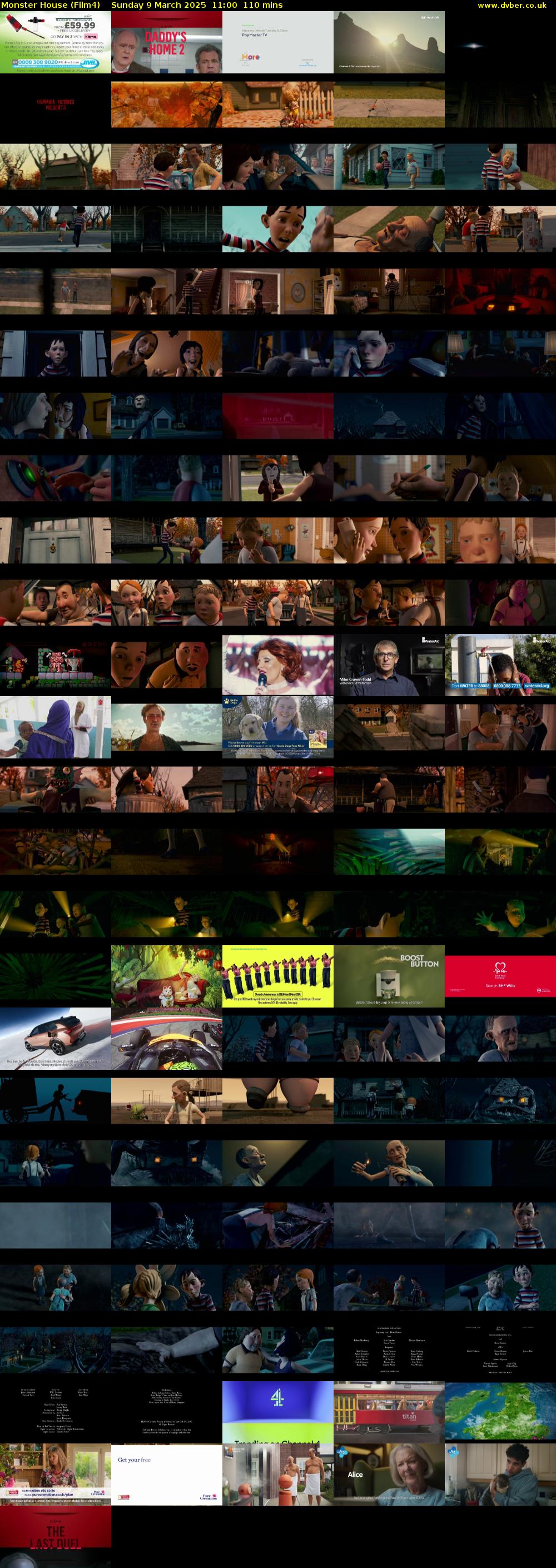 Monster House (Film4) Sunday 9 March 2025 11:00 - 12:50