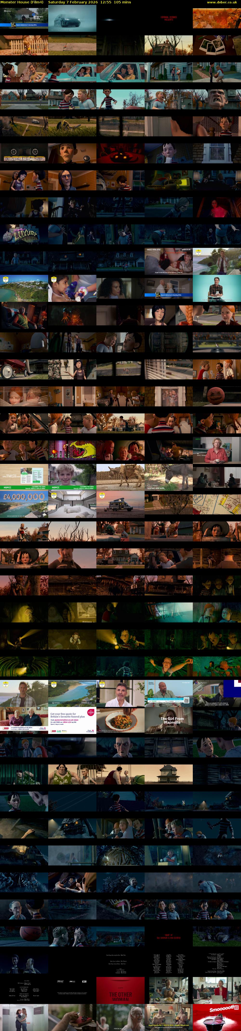 Monster House (Film4) Saturday 7 February 2026 12:55 - 14:40