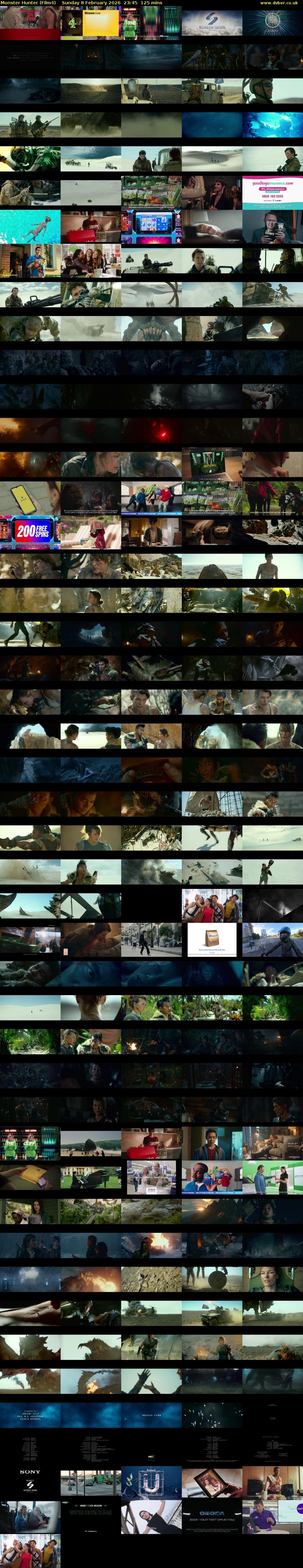 Monster Hunter (Film4) Sunday 8 February 2026 23:45 - 01:50