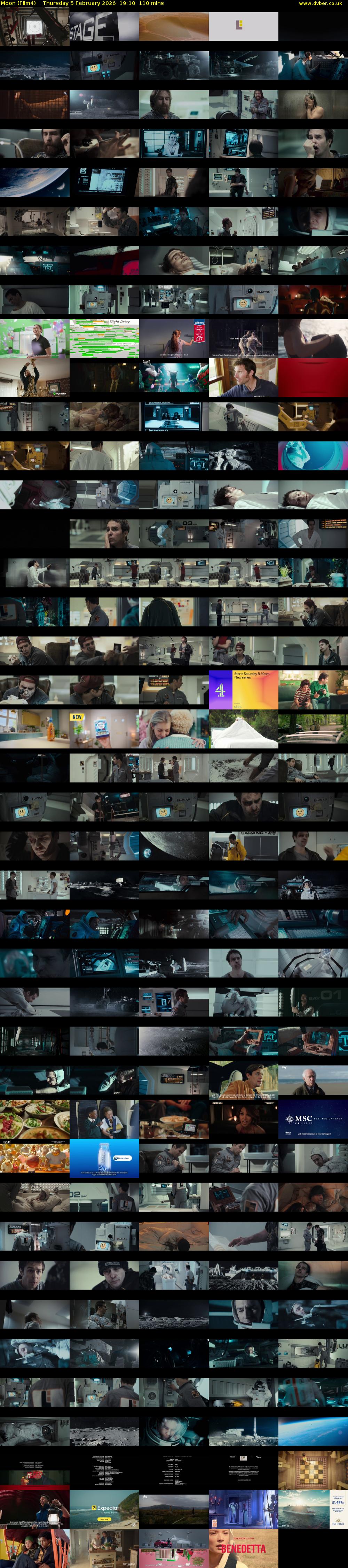 Moon (Film4) Thursday 5 February 2026 19:10 - 21:00