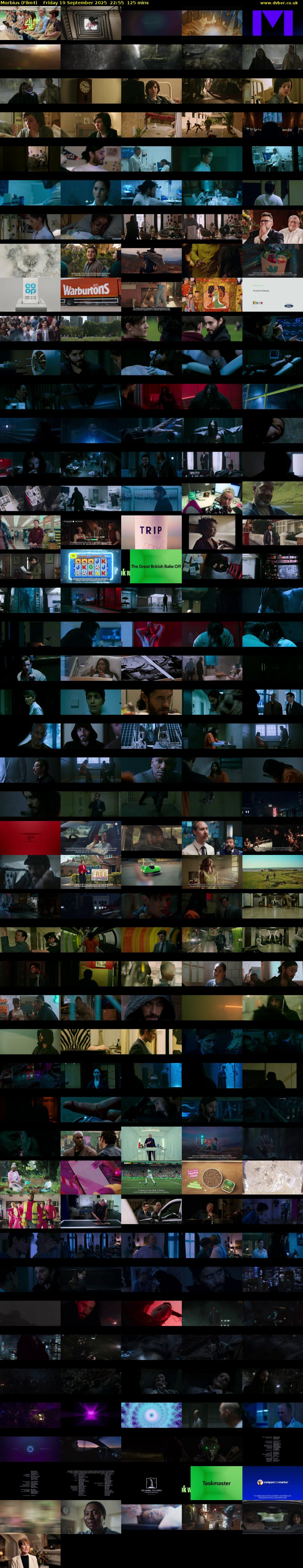 Morbius (Film4) Friday 19 September 2025 22:55 - 01:00