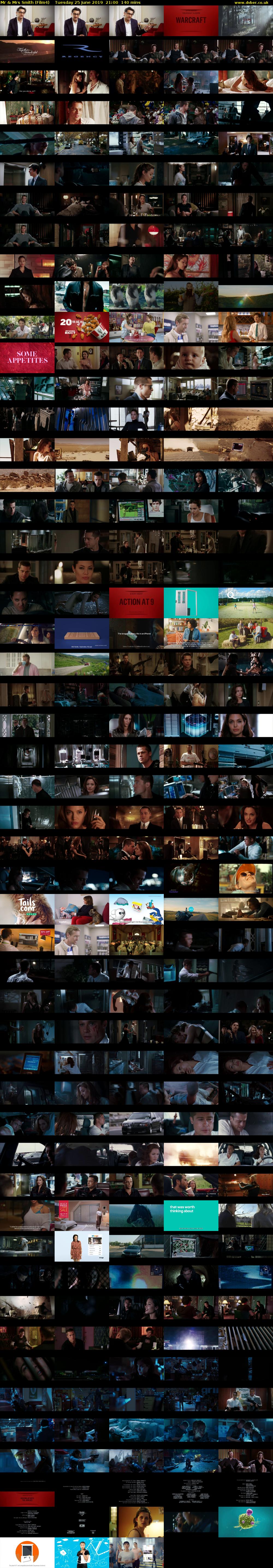 Mr & Mrs Smith (Film4) Tuesday 25 June 2019 21:00 - 23:20