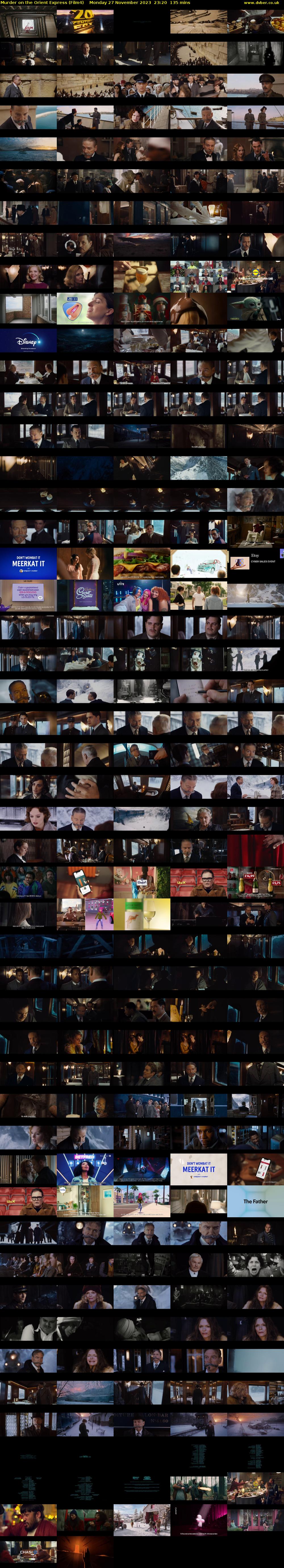 Murder on the Orient Express (Film4) Monday 27 November 2023 23:20 - 01:35