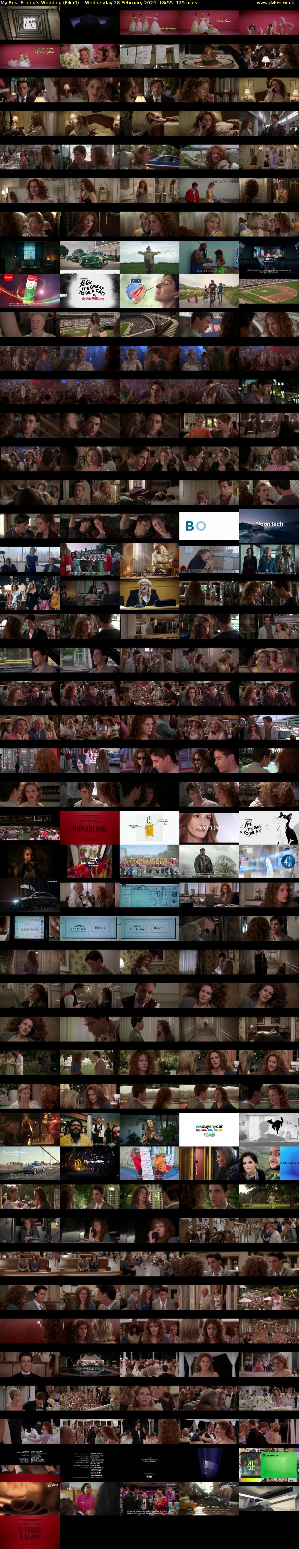 My Best Friend's Wedding (Film4) Wednesday 28 February 2024 18:55 - 21:00