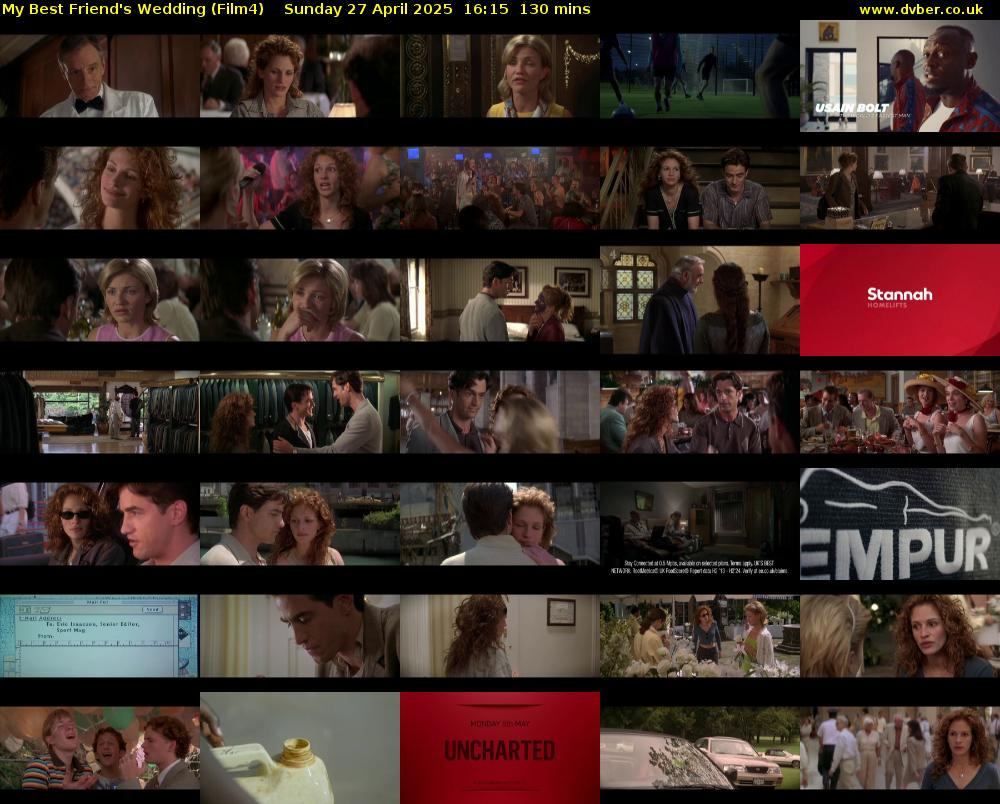 My Best Friend's Wedding (Film4) Sunday 27 April 2025 16:15 - 18:25
