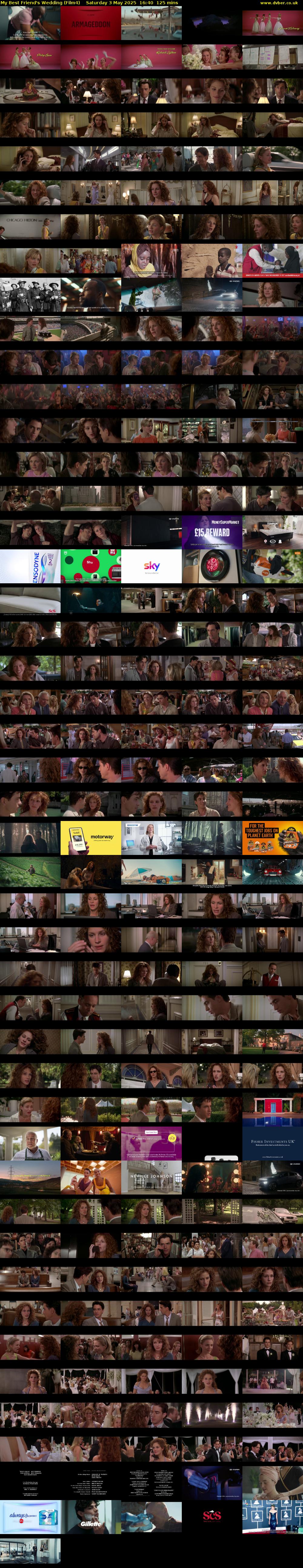 My Best Friend's Wedding (Film4) Saturday 3 May 2025 16:40 - 18:45