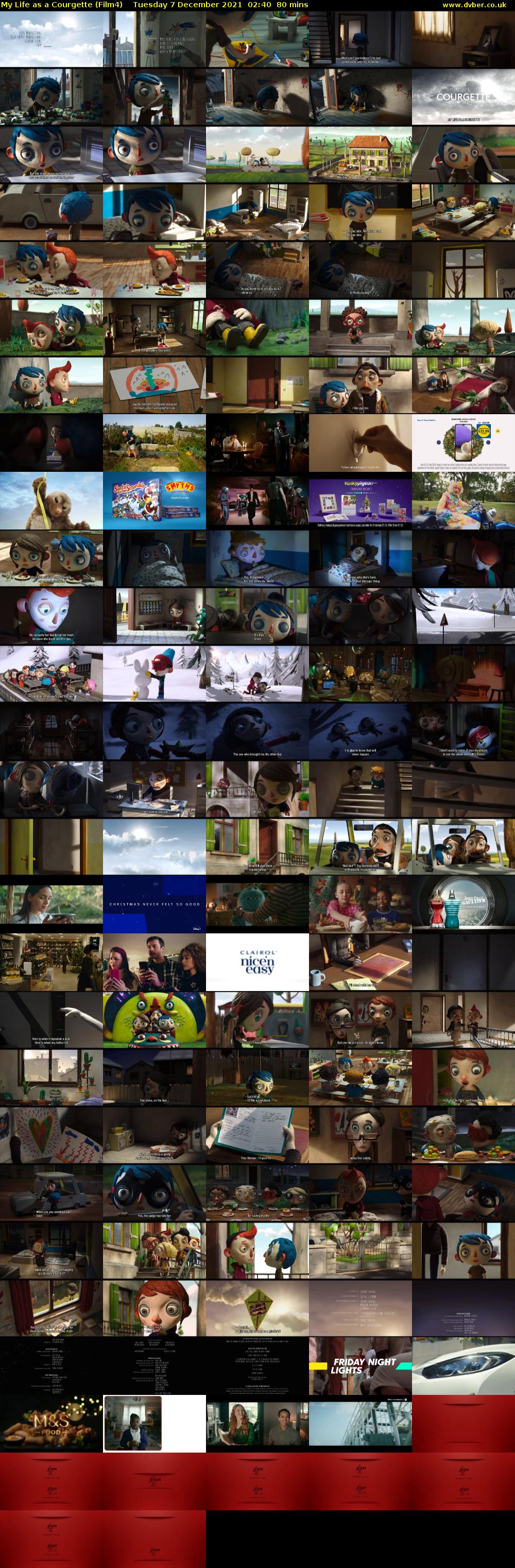 My Life as a Courgette (Film4) Tuesday 7 December 2021 02:40 - 04:00
