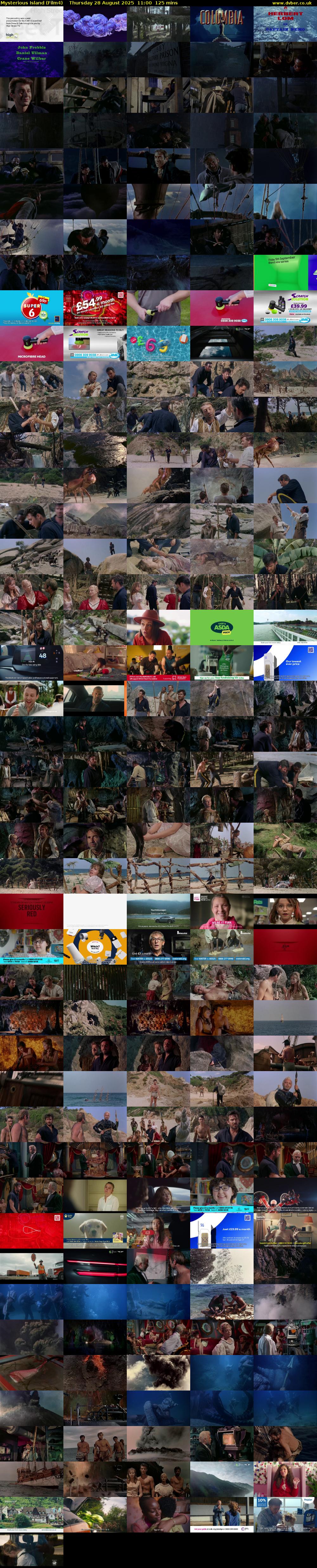 Mysterious Island (Film4) Thursday 28 August 2025 11:00 - 13:05