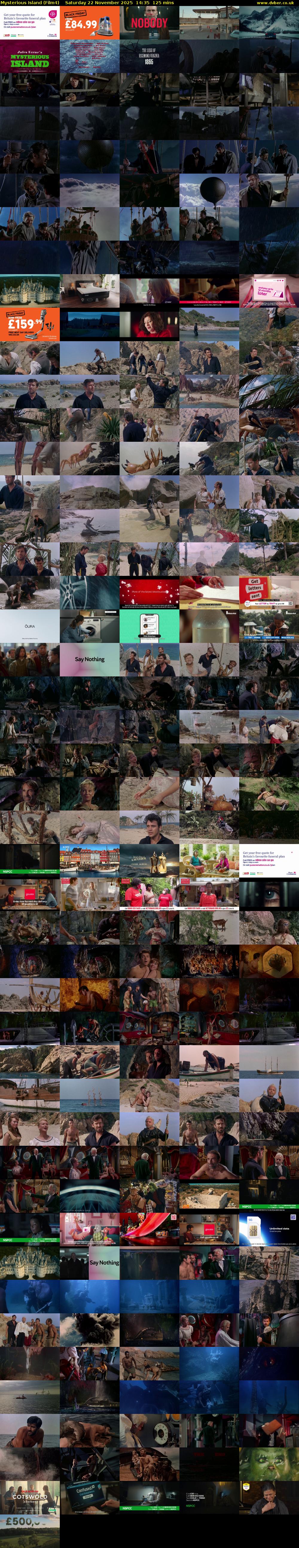 Mysterious Island (Film4) Saturday 22 November 2025 14:35 - 16:40
