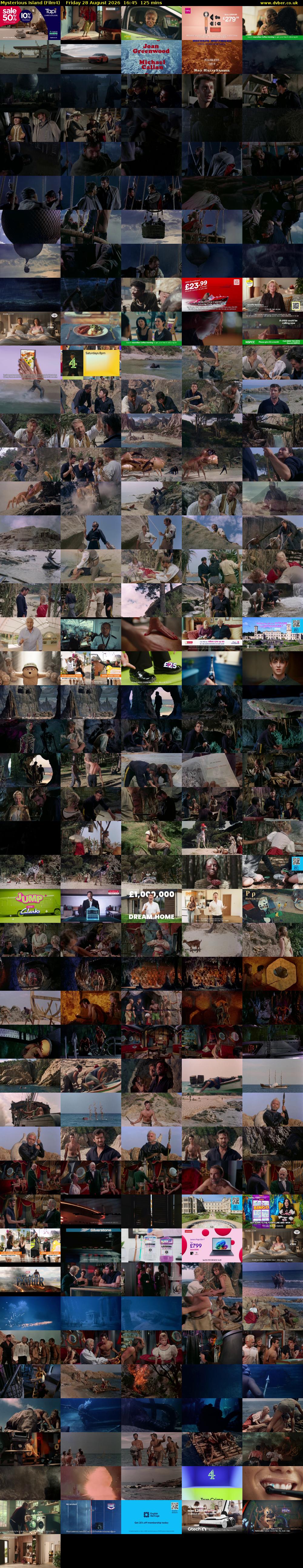 Mysterious Island (Film4) Friday 28 August 2026 16:45 - 18:50