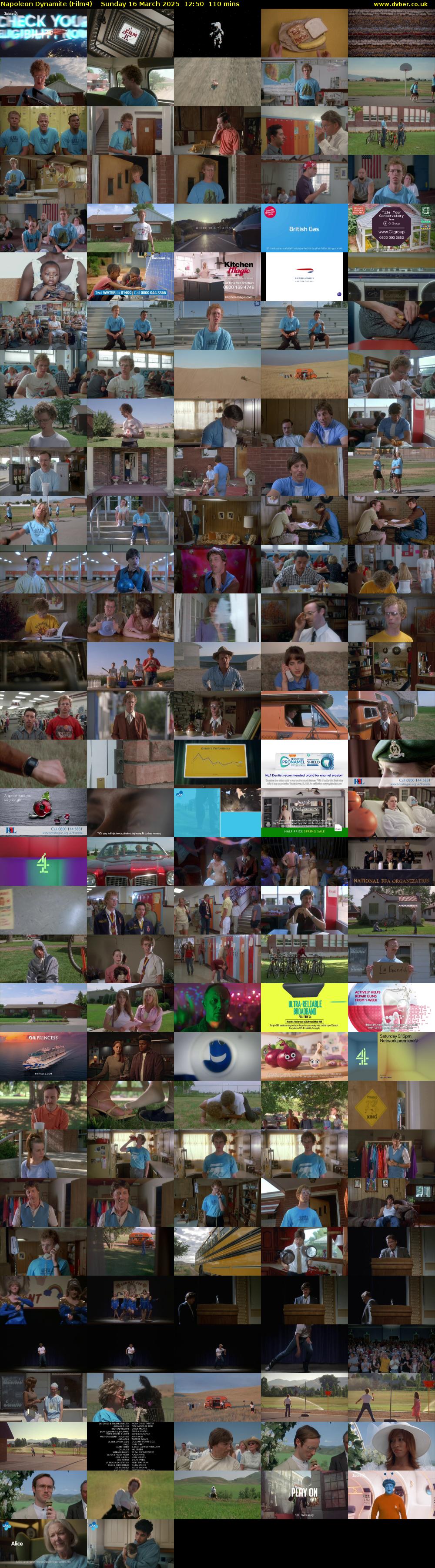 Napoleon Dynamite (Film4) Sunday 16 March 2025 12:50 - 14:40