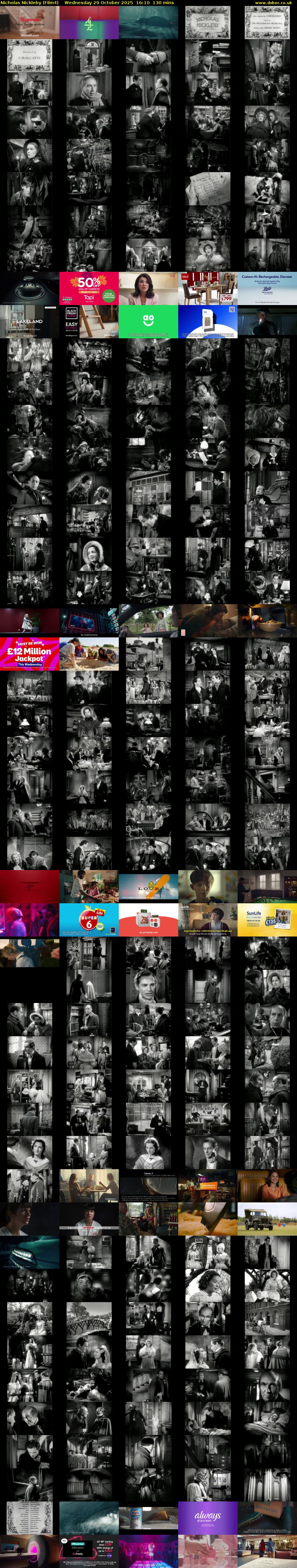 Nicholas Nickleby (Film4) Wednesday 29 October 2025 16:10 - 18:20