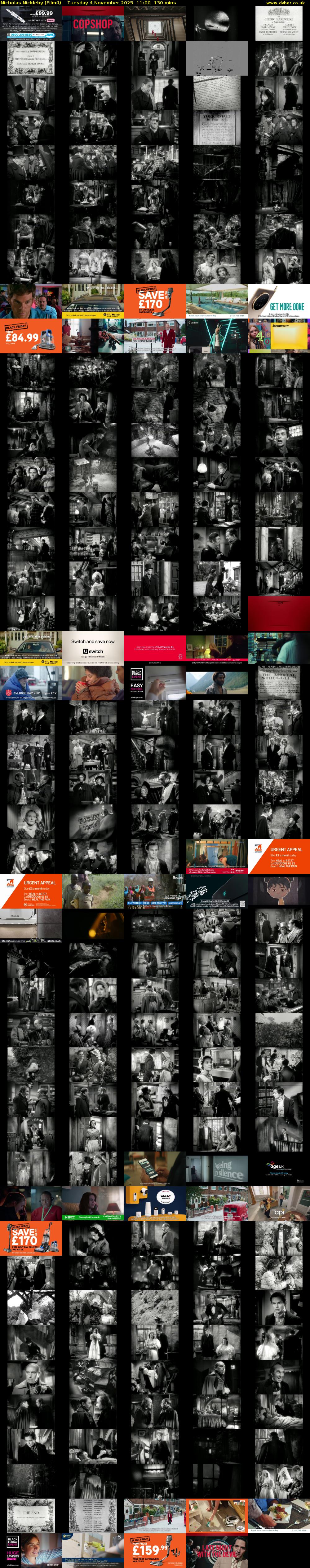 Nicholas Nickleby (Film4) Tuesday 4 November 2025 11:00 - 13:10