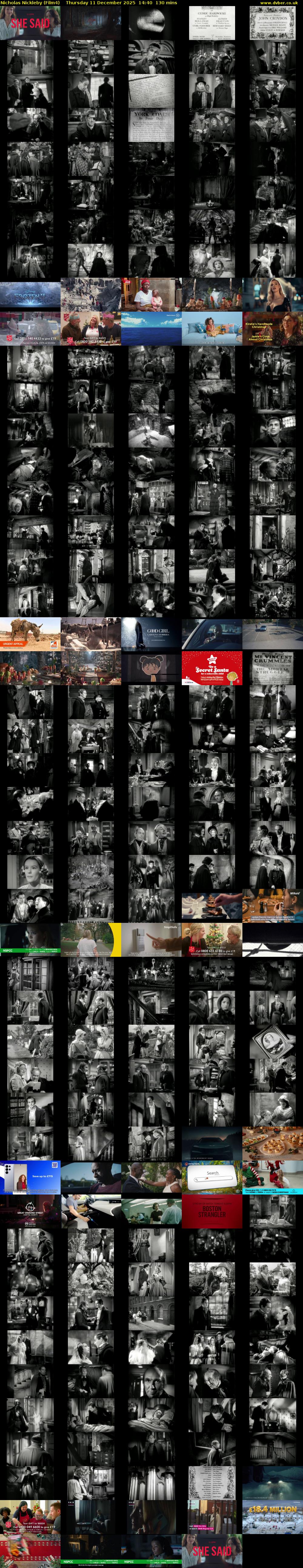 Nicholas Nickleby (Film4) Thursday 11 December 2025 14:40 - 16:50