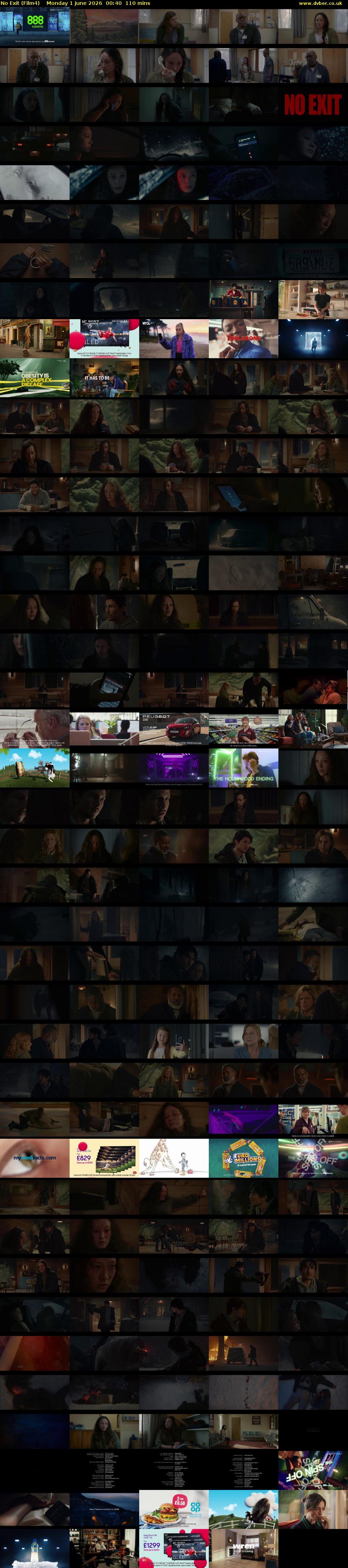 No Exit (Film4) Monday 1 June 2026 00:40 - 02:30