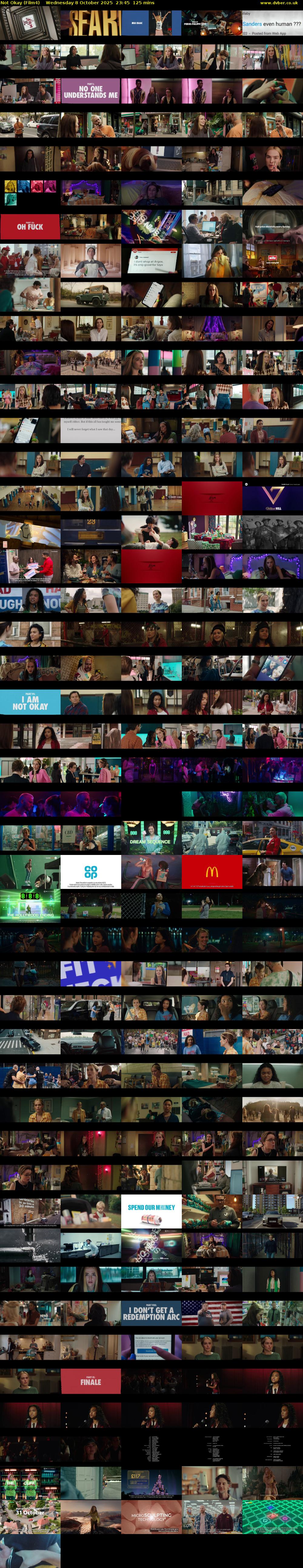 Not Okay (Film4) Wednesday 8 October 2025 23:45 - 01:50