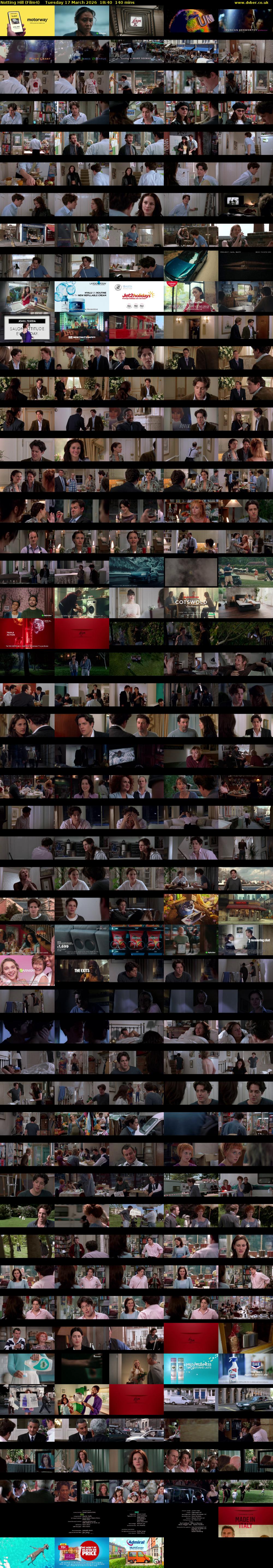 Notting Hill (Film4) Tuesday 17 March 2026 18:40 - 21:00