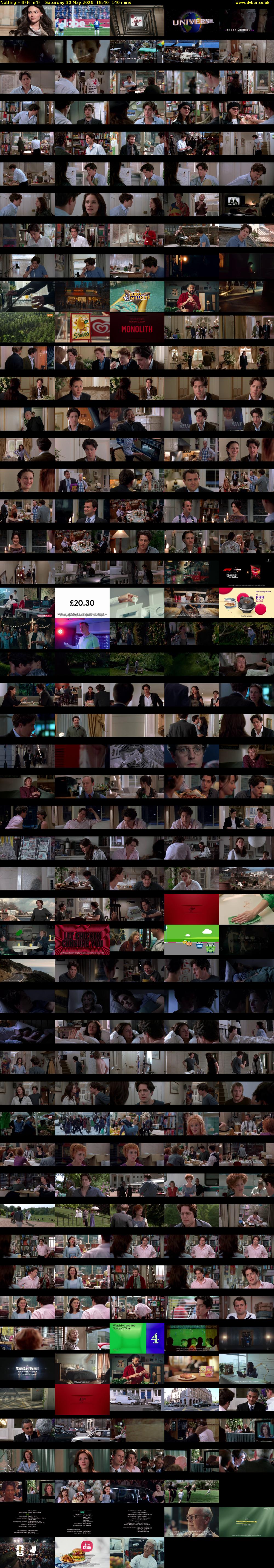 Notting Hill (Film4) Saturday 30 May 2026 18:40 - 21:00