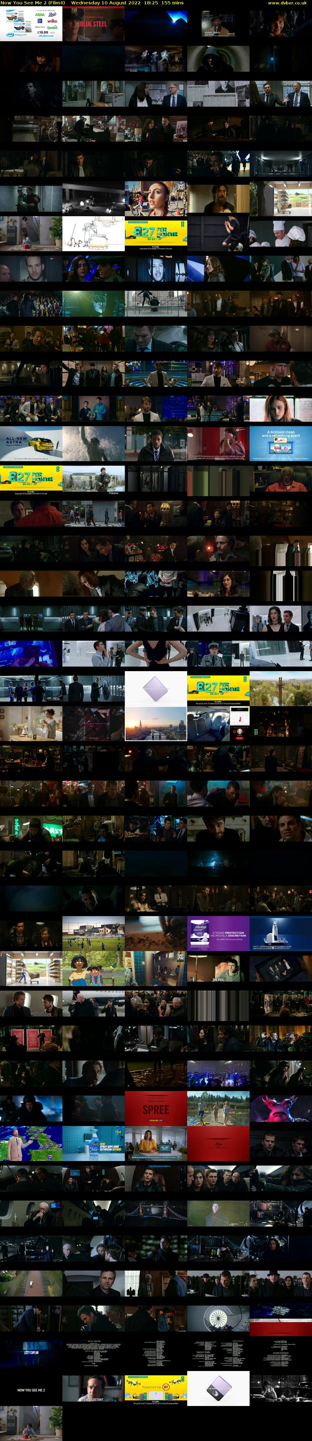 Now You See Me 2 (Film4) Wednesday 10 August 2022 18:25 - 21:00