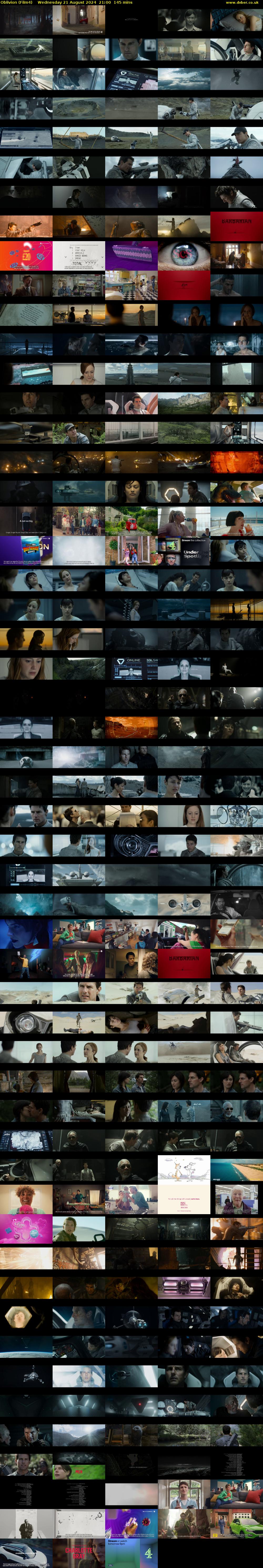 Oblivion (Film4) Wednesday 21 August 2024 21:00 - 23:25