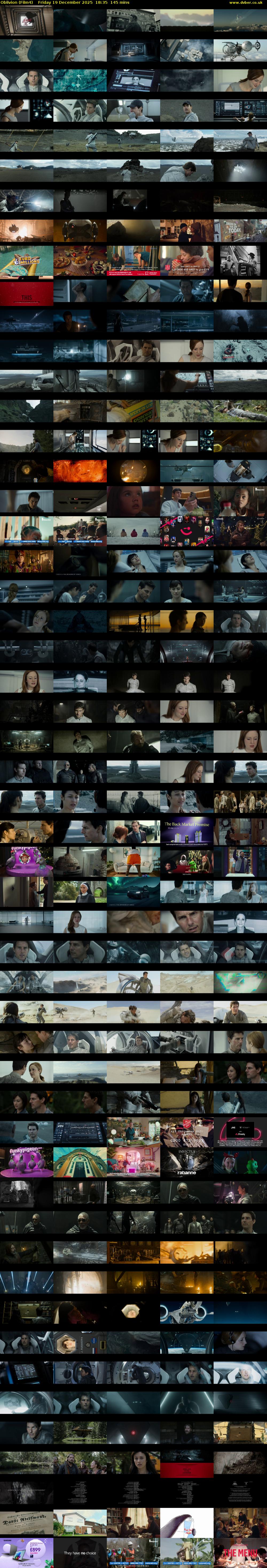 Oblivion (Film4) Friday 19 December 2025 18:35 - 21:00