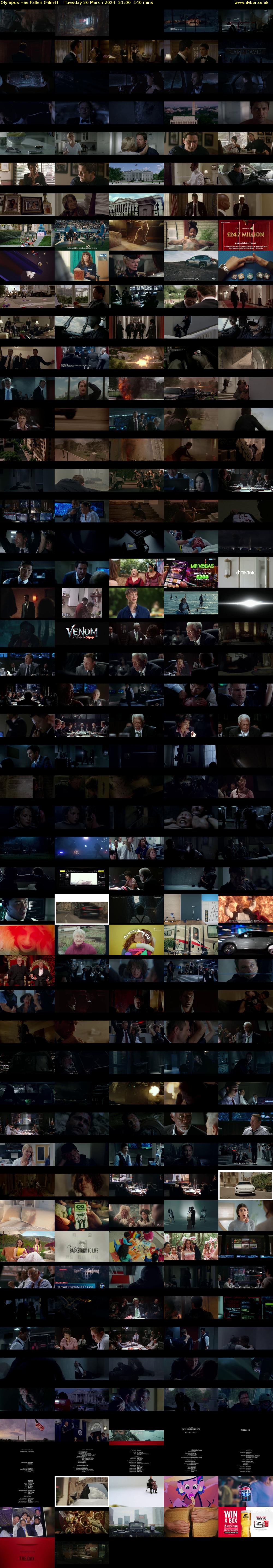 Olympus Has Fallen (Film4) Tuesday 26 March 2024 21:00 - 23:20