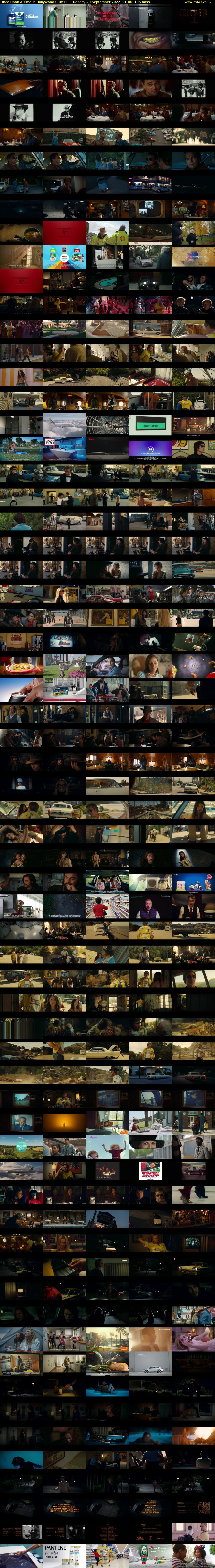 Once Upon a Time in Hollywood (Film4) Tuesday 20 September 2022 21:00 - 00:15