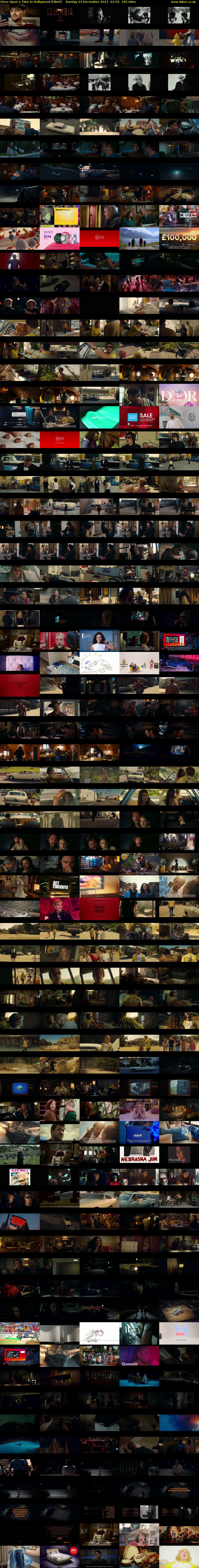 Once Upon a Time in Hollywood (Film4) Sunday 24 December 2023 22:50 - 02:05