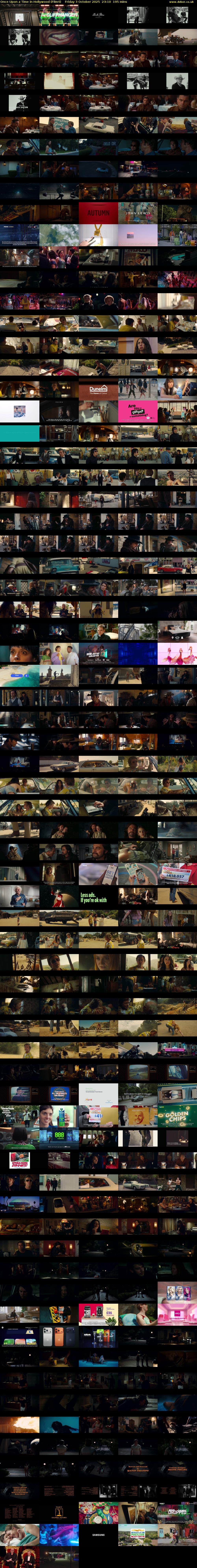 Once Upon a Time in Hollywood (Film4) Friday 3 October 2025 23:10 - 02:25