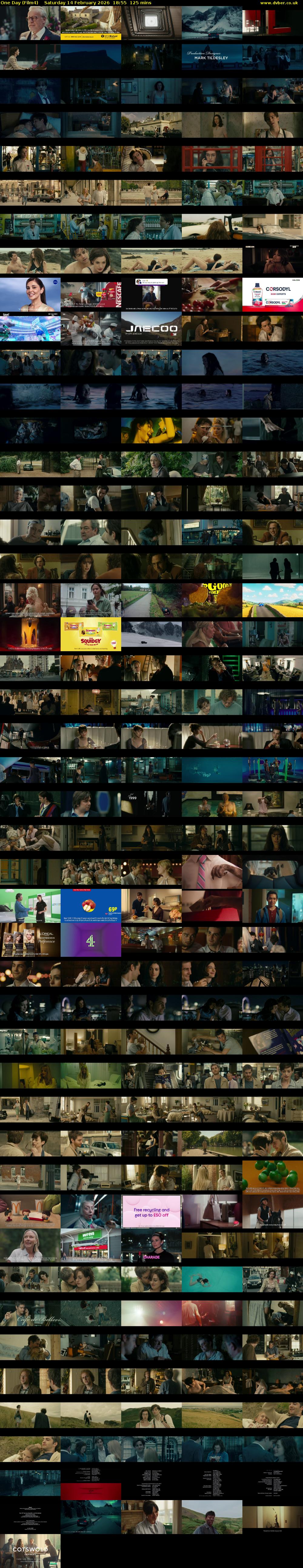 One Day (Film4) Saturday 14 February 2026 18:55 - 21:00