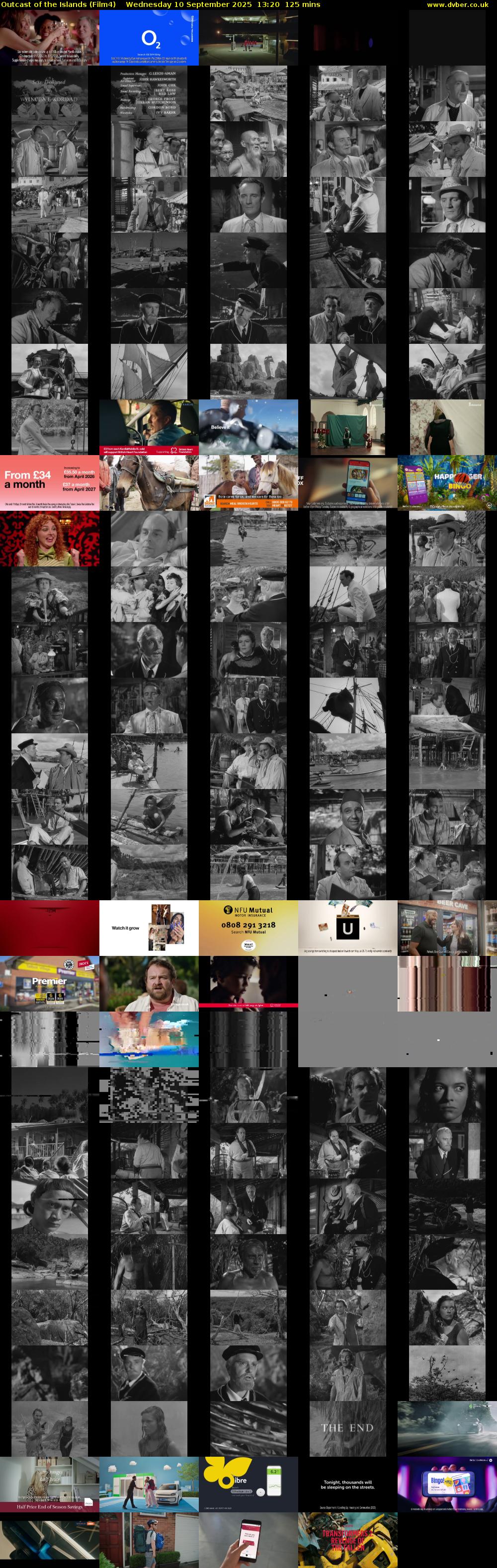 Outcast of the Islands (Film4) Wednesday 10 September 2025 13:20 - 15:25