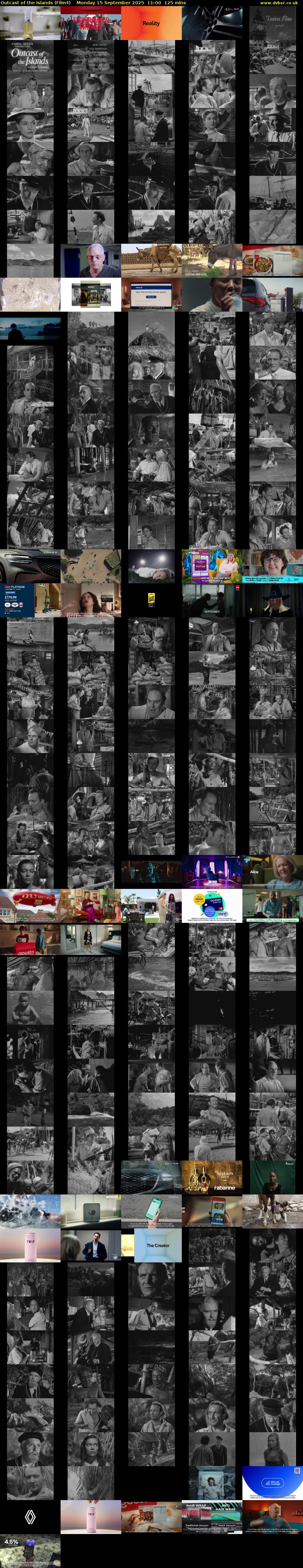 Outcast of the Islands (Film4) Monday 15 September 2025 11:00 - 13:05