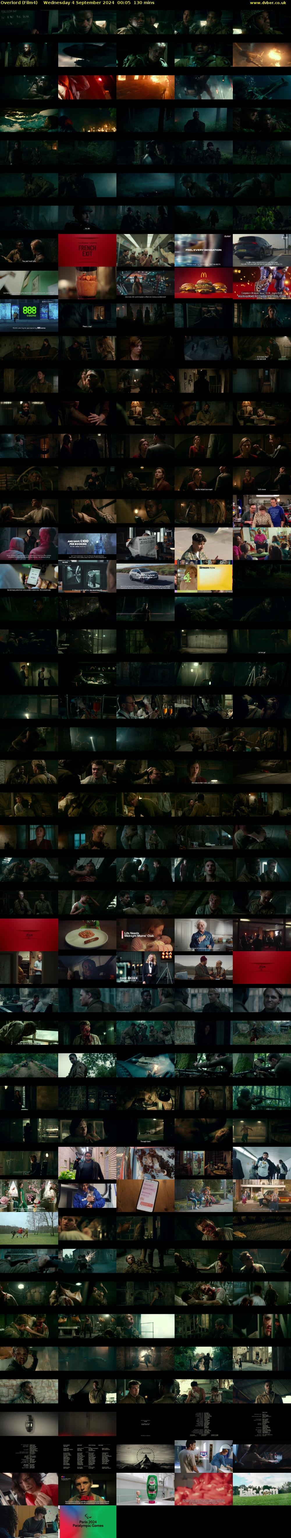 Overlord (Film4) Wednesday 4 September 2024 00:05 - 02:15