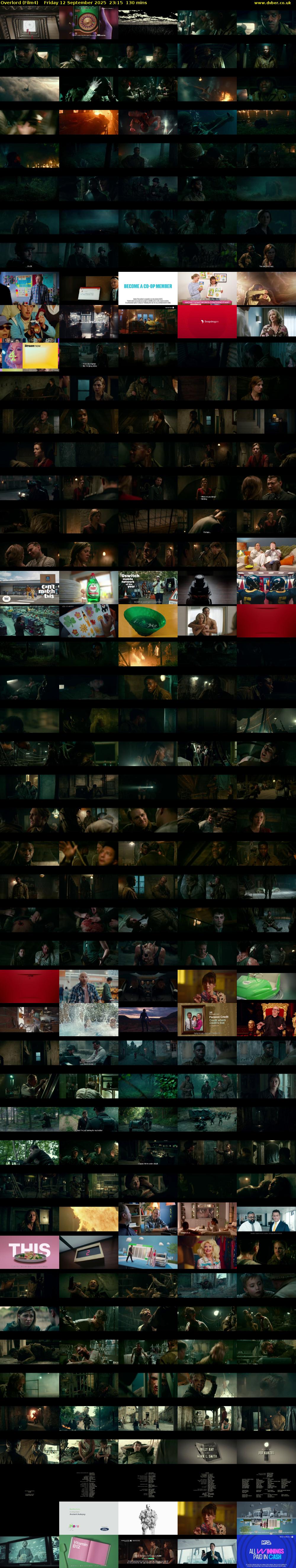 Overlord (Film4) Friday 12 September 2025 23:15 - 01:25