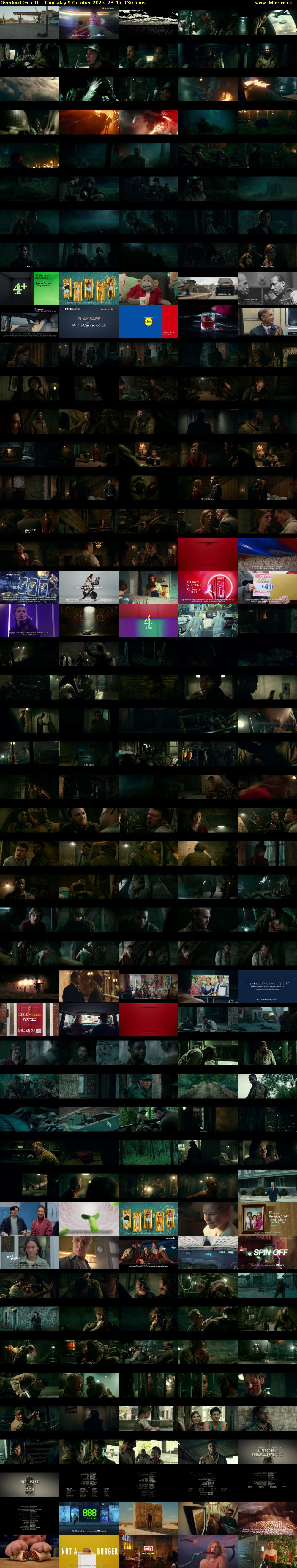 Overlord (Film4) Thursday 9 October 2025 23:45 - 01:55