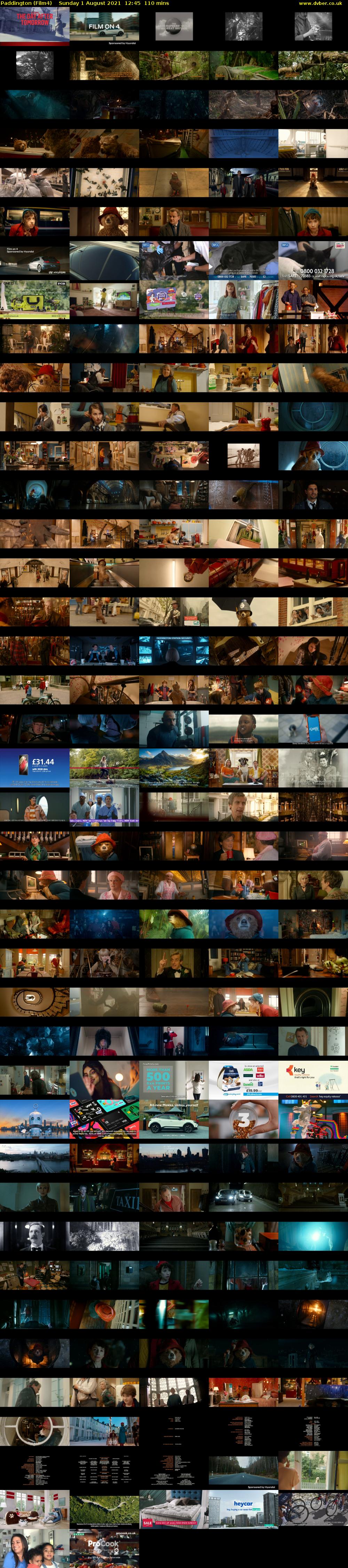 Paddington (Film4) Sunday 1 August 2021 12:45 - 14:35