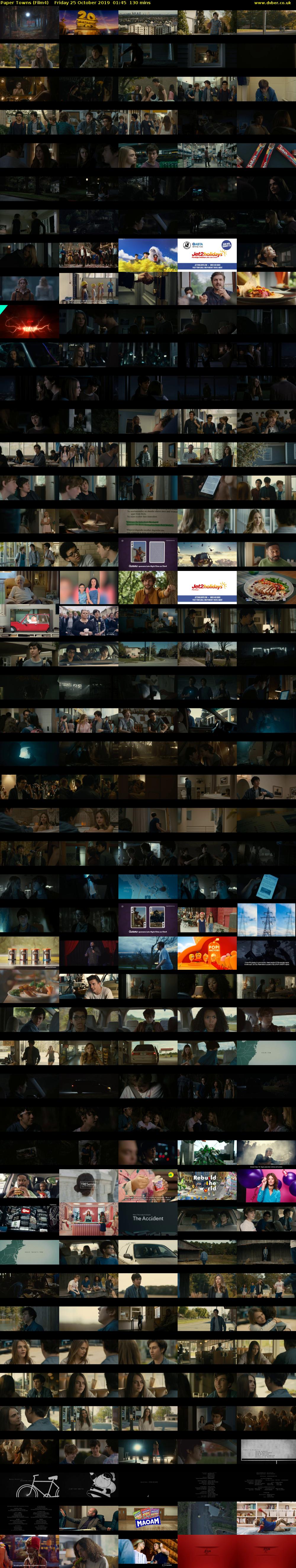 Paper Towns (Film4) Friday 25 October 2019 01:45 - 03:55