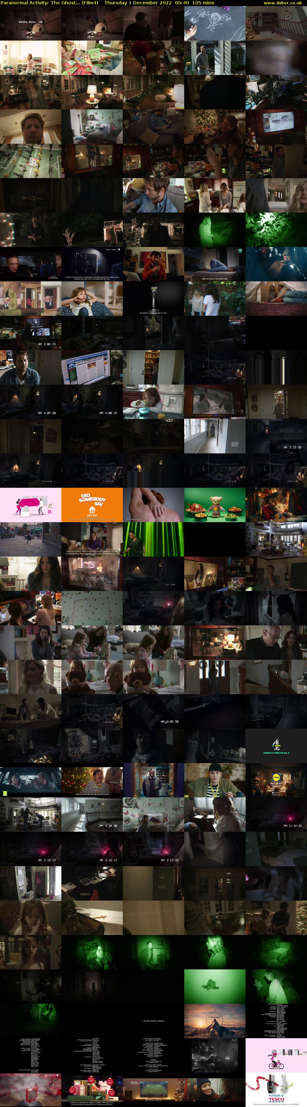 Paranormal Activity: The Ghost... (Film4) Thursday 1 December 2022 00:40 - 02:25
