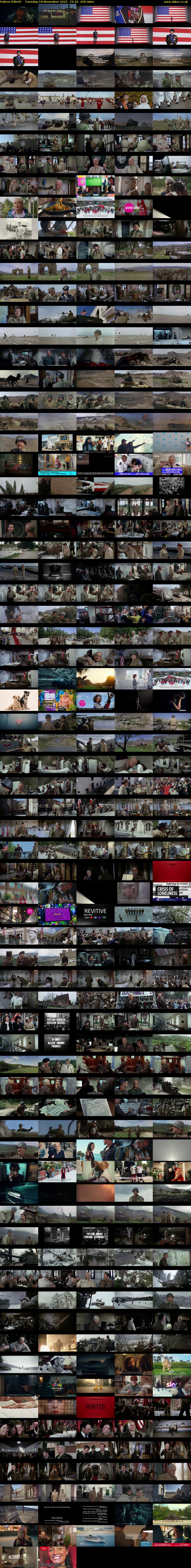 Patton (Film4) Tuesday 18 November 2025 15:20 - 18:40