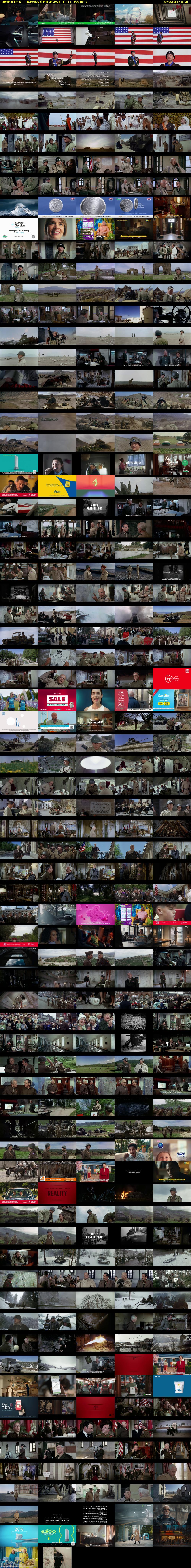 Patton (Film4) Thursday 5 March 2026 14:55 - 18:15