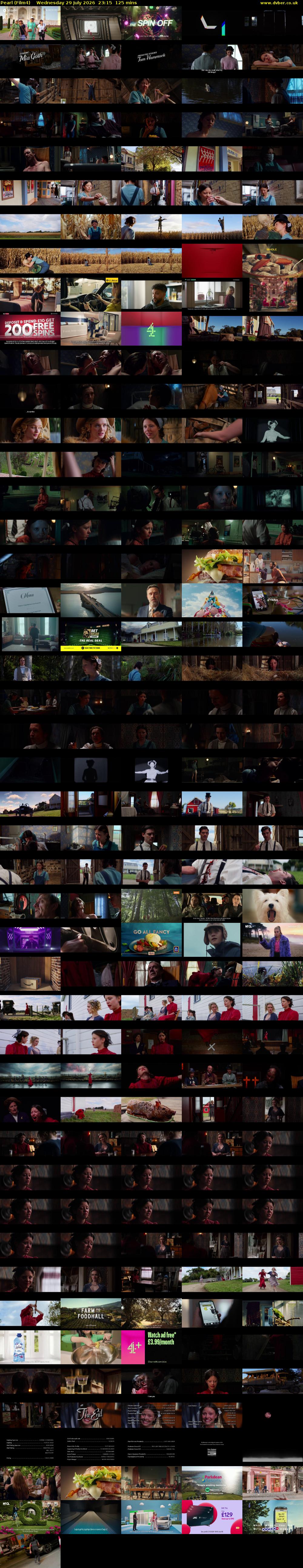 Pearl (Film4) Wednesday 29 July 2026 23:15 - 01:20
