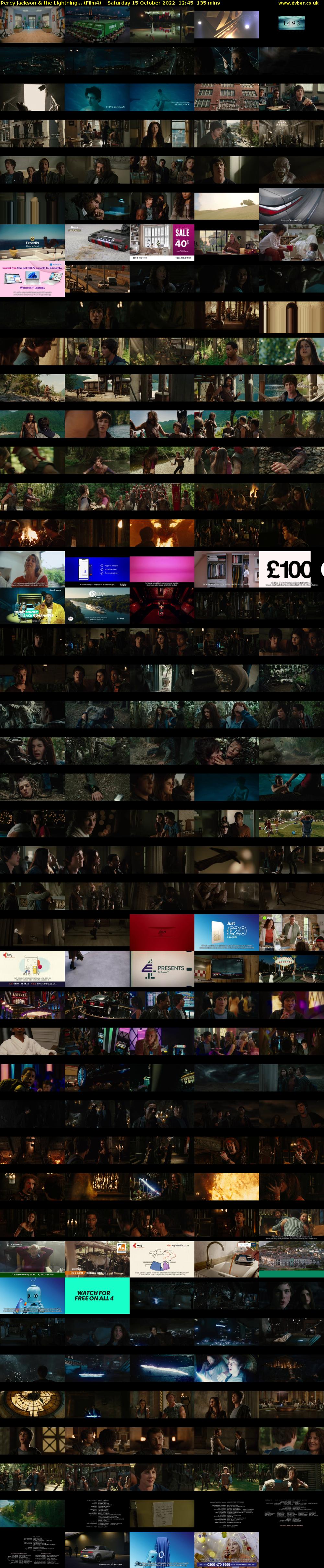 Percy Jackson & the Lightning... (Film4) Saturday 15 October 2022 12:45 - 15:00