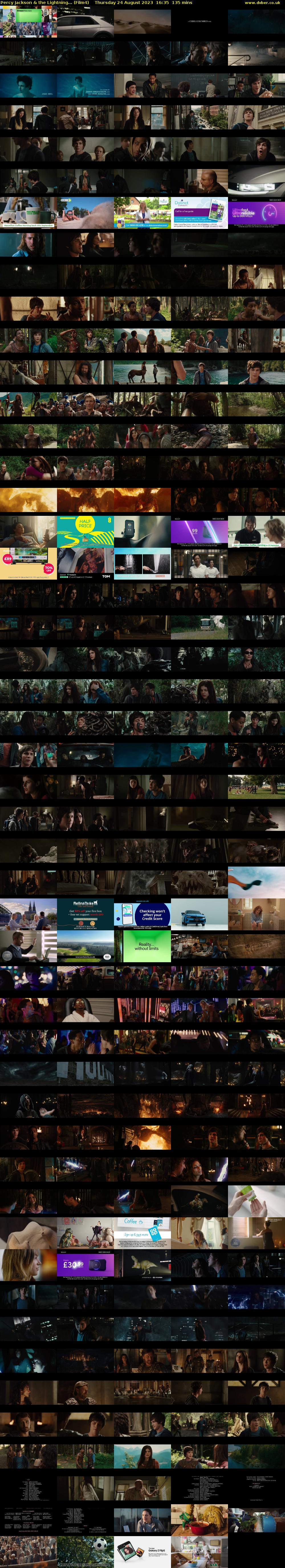 Percy Jackson & the Lightning... (Film4) Thursday 24 August 2023 16:35 - 18:50