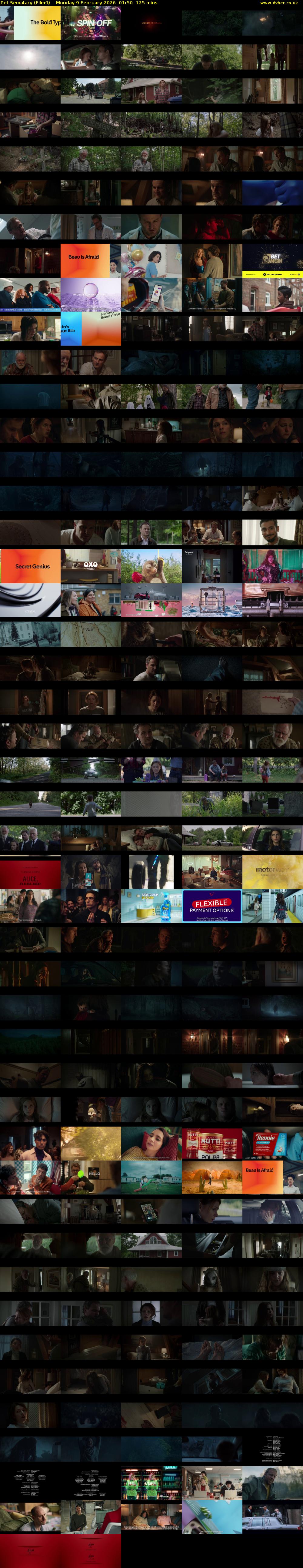 Pet Sematary (Film4) Monday 9 February 2026 01:50 - 03:55