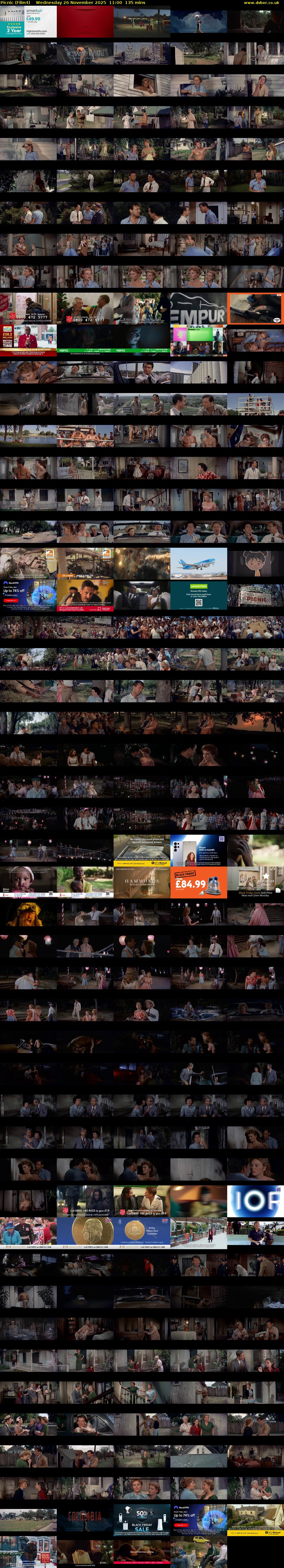 Picnic (Film4) Wednesday 26 November 2025 11:00 - 13:15