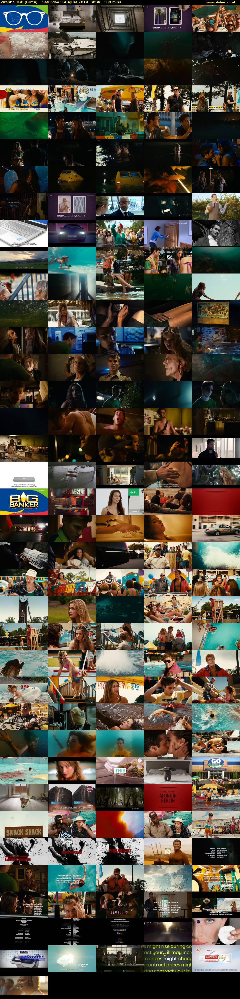 Piranha 3DD (Film4) Saturday 3 August 2019 00:40 - 02:20