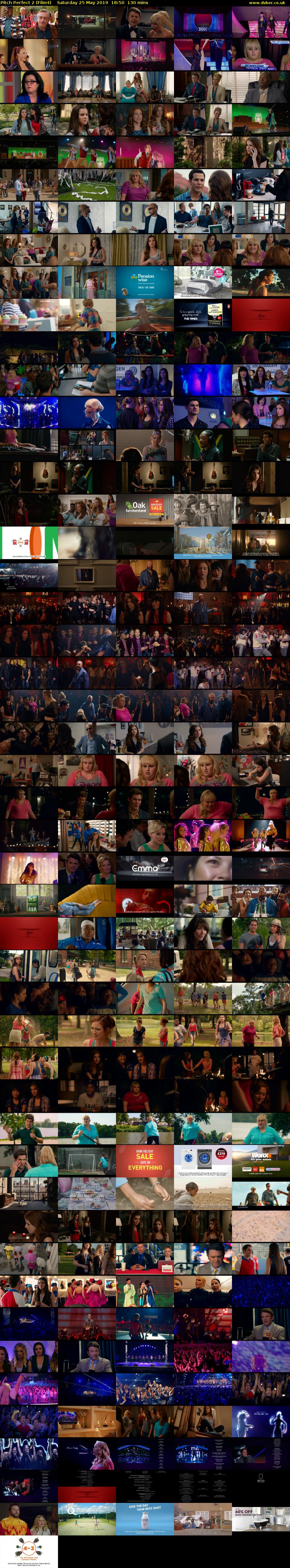 Pitch Perfect 2 (Film4) Saturday 25 May 2019 18:50 - 21:00