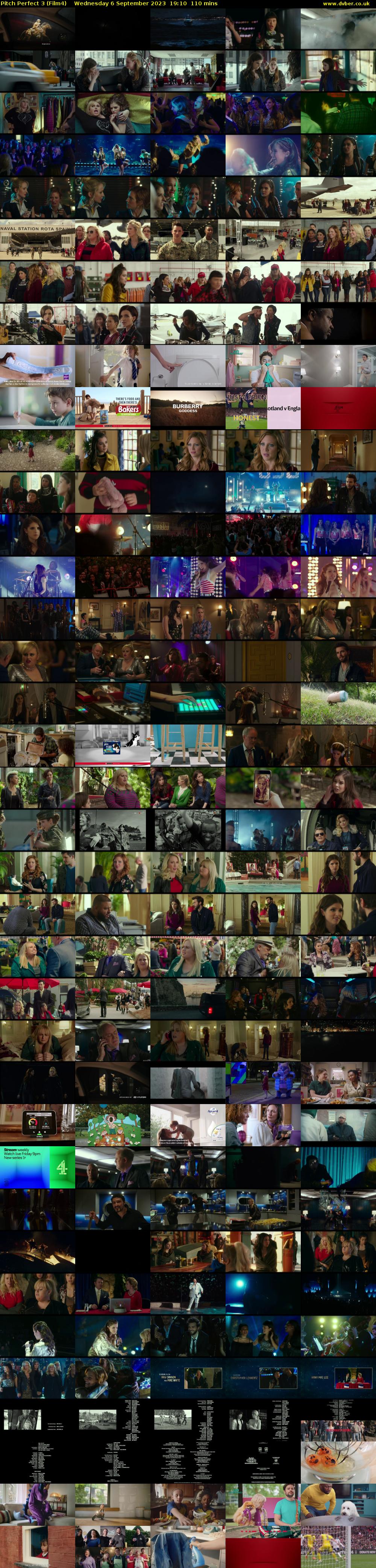 Pitch Perfect 3 (Film4) Wednesday 6 September 2023 19:10 - 21:00