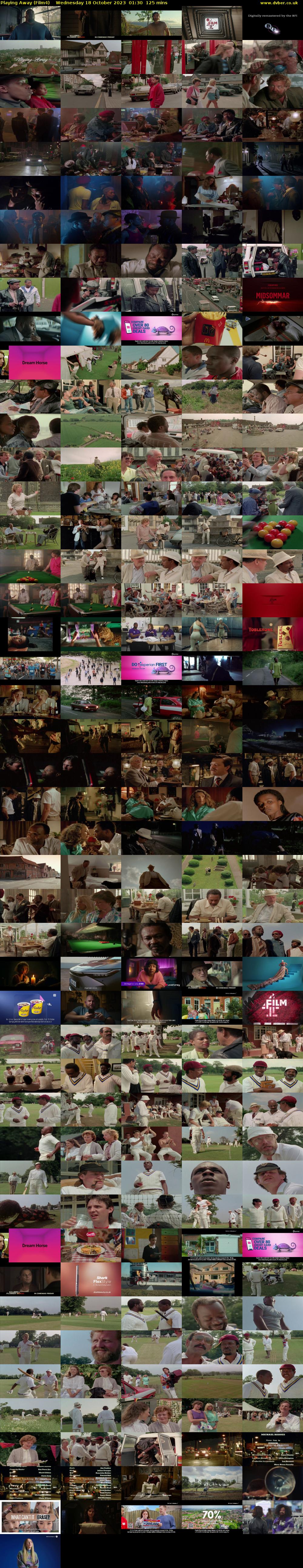 Playing Away (Film4) Wednesday 18 October 2023 01:30 - 03:35