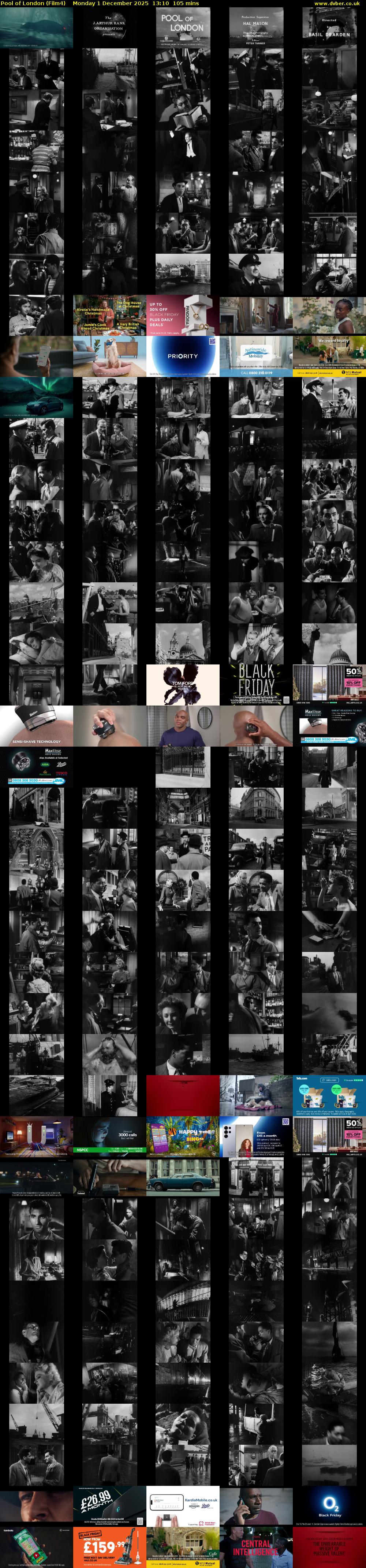 Pool of London (Film4) Monday 1 December 2025 13:10 - 14:55